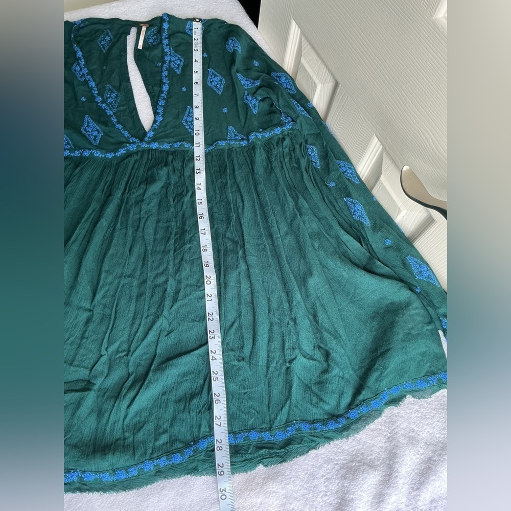 Free People Green and Blue Textured Top - Picture 13 of 15